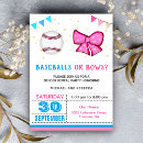 Search for baseballs or bows invitations Sports