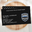 Search for law enforcement business cards Thin blue line