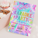 Search for musical night invitations Karaoke party