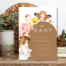 Search for farm animal baby shower invitations Petting zoo