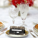 Search for glitter place cards black