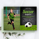 Search for soccer birthday invitations boys