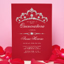 Search for red black quinceanera invitations Quinceañera