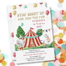 Search for circus birthday invitations big top