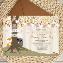 Search for woodland creatures invitations Baby