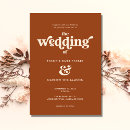 Search for 70s retro wedding invitations Simple