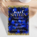 Search for gold sweet 16 invitations modern