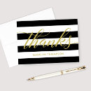 Search for gold wedding thank you cards Black