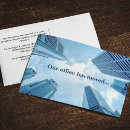 Search for business moving announcement cards Modern