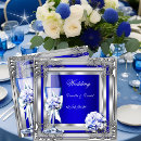 Search for glass wedding invitations Blue