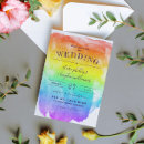 Search for lesbian wedding invitations Watercolor