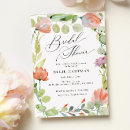 Search for coral bridal shower invitations Calligraphy