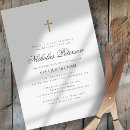 Search for white gold baptism invitations Modern