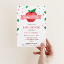 Search for apple of my eye baby shower invitations Watercolor