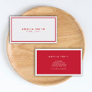 Search for red business cards modern