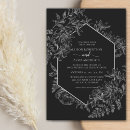 Search for typography wedding invitations black