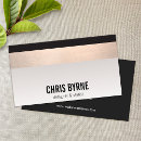 Search for copper and black business cards Stylish