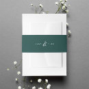 Search for wedding invitation belly bands elegant
