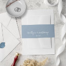 Search for dusty blue invitation belly bands Trendy