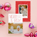 Search for single photo cards Merry and bright