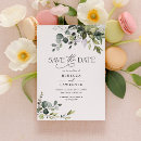 Search for greenery wedding save the dates Simple elegant calligraphy script