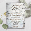 Search for birch wedding invitations rustic