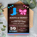 Search for boots or bows gender reveal Cowboy