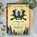 Search for deer hunting birthday invitations Woodland