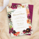 Search for autumn rehearsal dinner invitations Watercolor floral