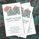 Search for housekeeping business cards clean