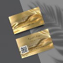 Search for metallic gold foil business cards beauty salon