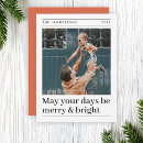 Search for orange christmas cards merry and bright