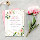 Search for watercolor flowers baby shower invitations blush