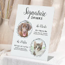 Search for dog signature drink wedding signs For her