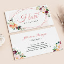 Search for color business cards hair stylist