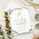 Search for rustic brunch and bubbly invitations greenery