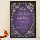 Search for purple and gold invitations Elegant