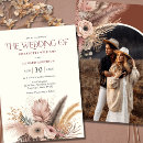 Search for pampas grass wedding invitations fall
