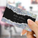 Search for silver business cards beauty salon