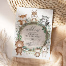 Search for owl birthday invitations wild one
