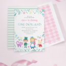 Search for wonderland birthday invitations pink