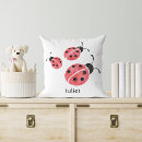 Search for ladybug pillows Watercolor