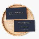 Search for navy blue business cards gold