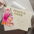Search for pink and gold invitations brunch and bubbly