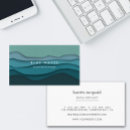 Search for waves business cards Minimalist