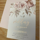 Search for floral wedding invitations rose gold