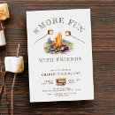Search for campfire birthday invitations Smores