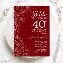 Search for 40th anniversary invitations Elegant