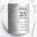Search for surprise 25th anniversary invitations Simple
