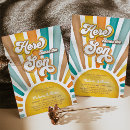 Search for cool baby shower invitations Here comes the son